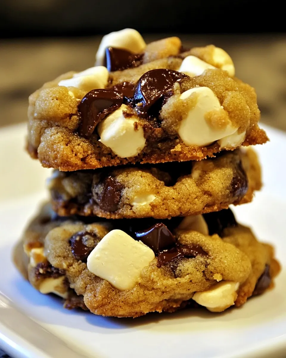 Homemade Chewy Smores Cookies recipe photo
