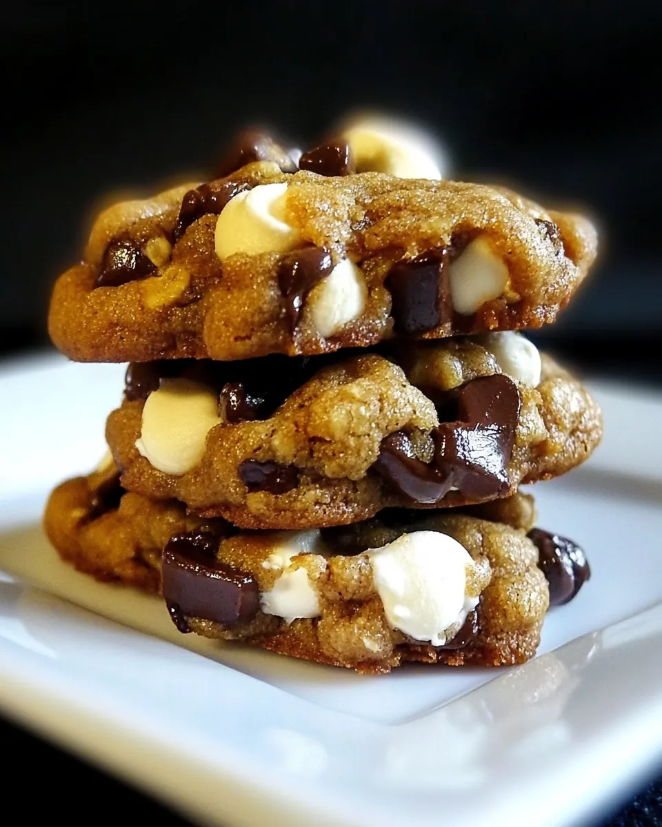 Classic Chewy Smores Cookies food shot