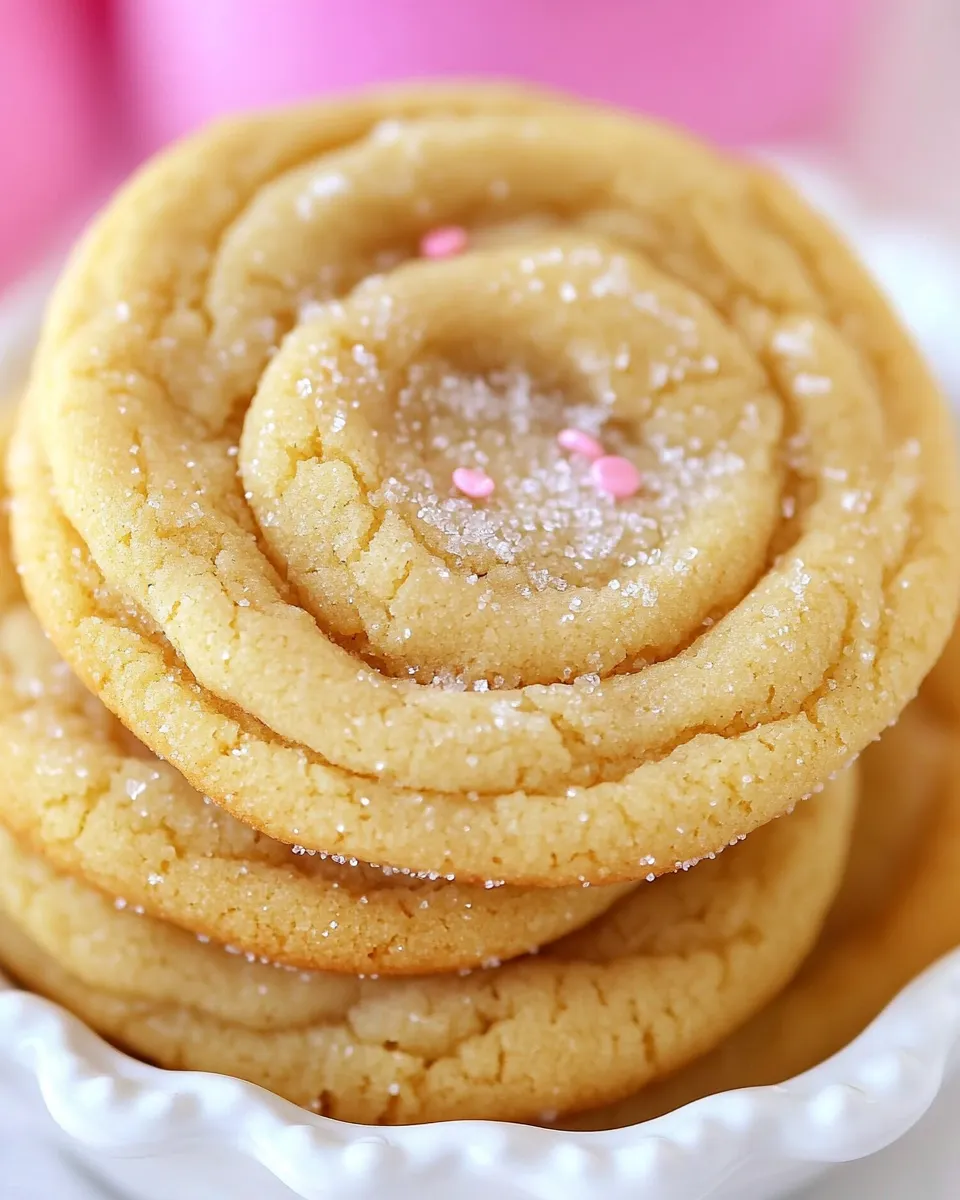 Easy Chewy Sugar Cookies food shot