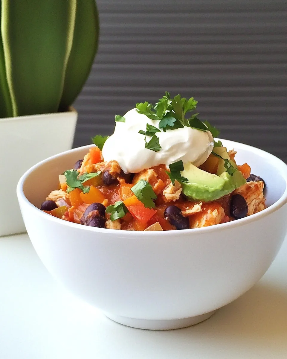 Homemade Chicken Enchilada Bowl recipe photo