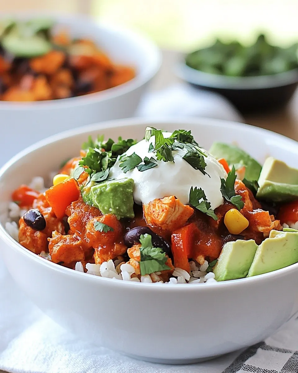 Delicious Chicken Enchilada Bowl image