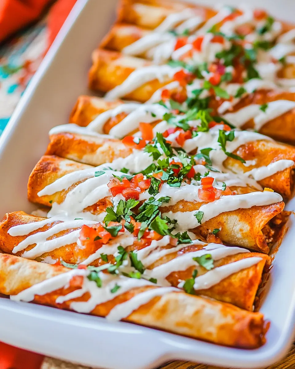 Classic Chicken Enchilada Taquitos image