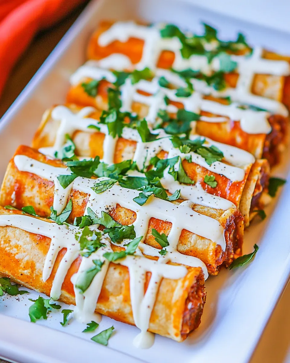 Easy Chicken Enchilada Taquitos recipe photo
