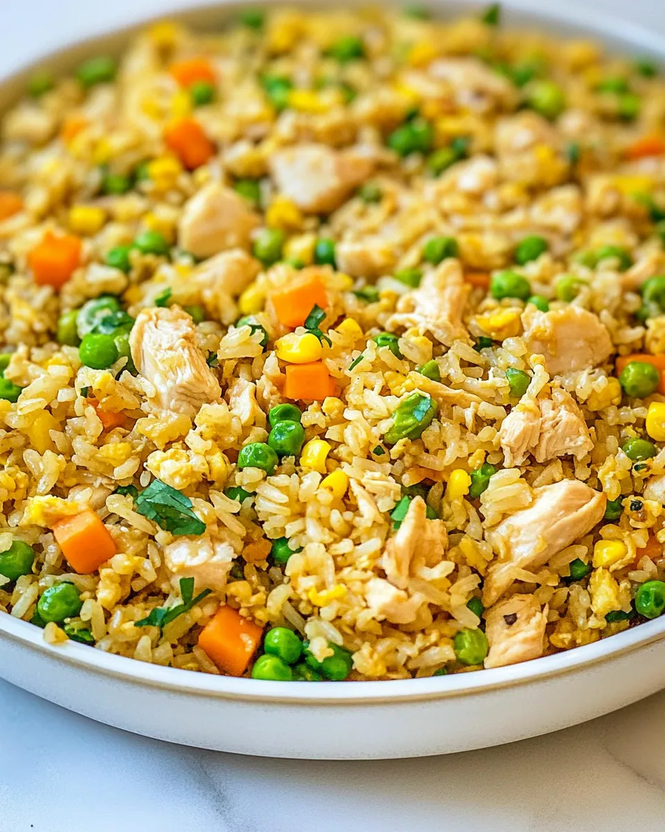 Homemade Chicken Fried Rice recipe photo