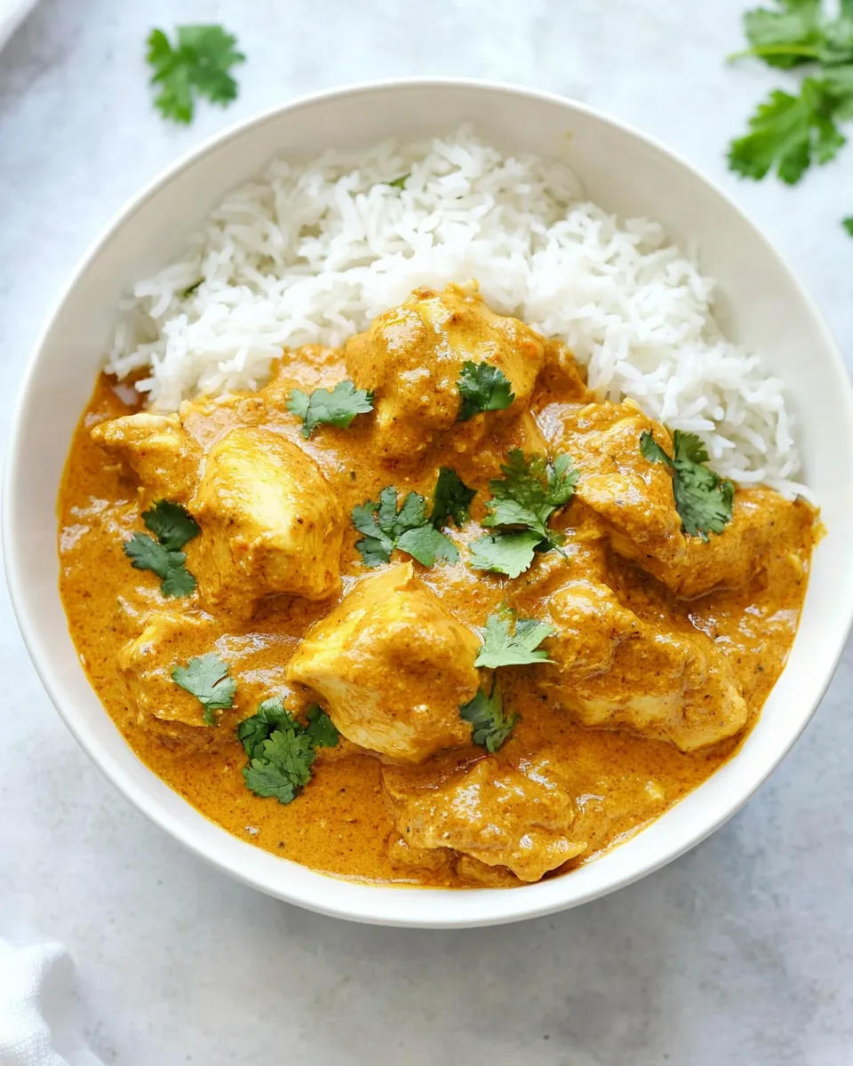 Easy Chicken Korma food shot