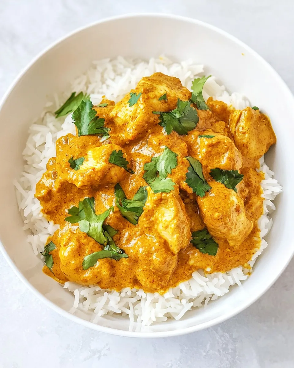 Delicious Chicken Korma plate image
