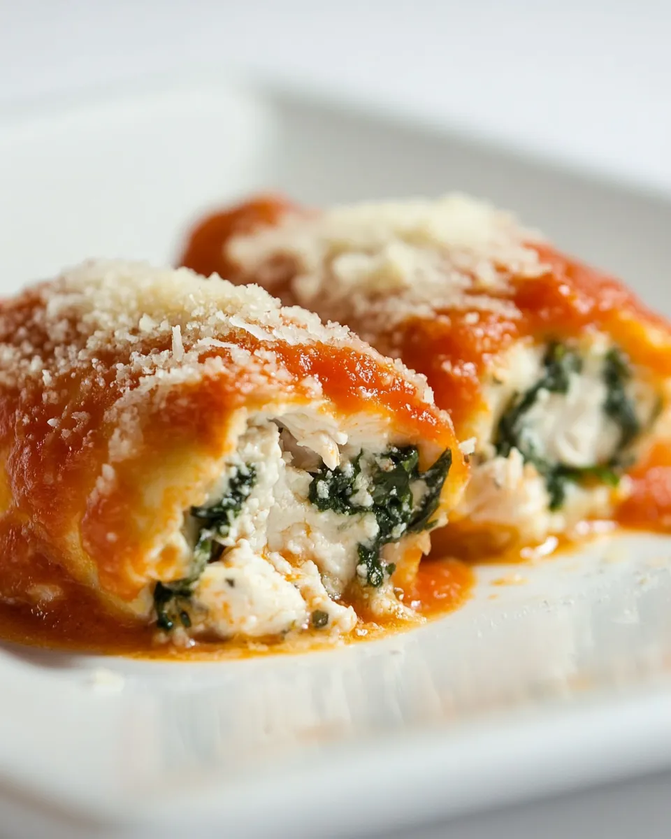 Easy Chicken Rollatini Parmesan recipe image