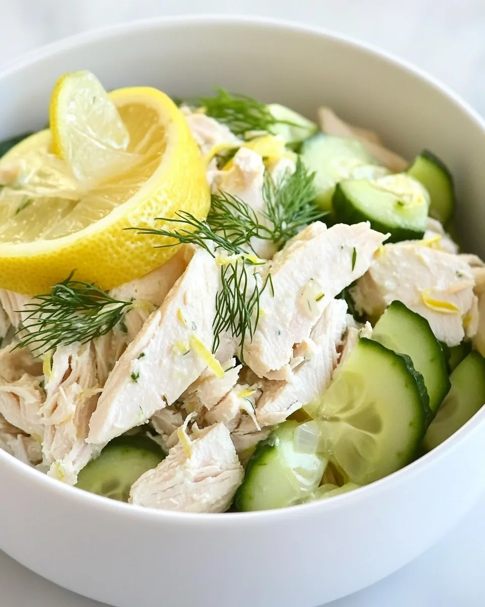 Easy Chicken Salad with Lemon and Dill dish photo