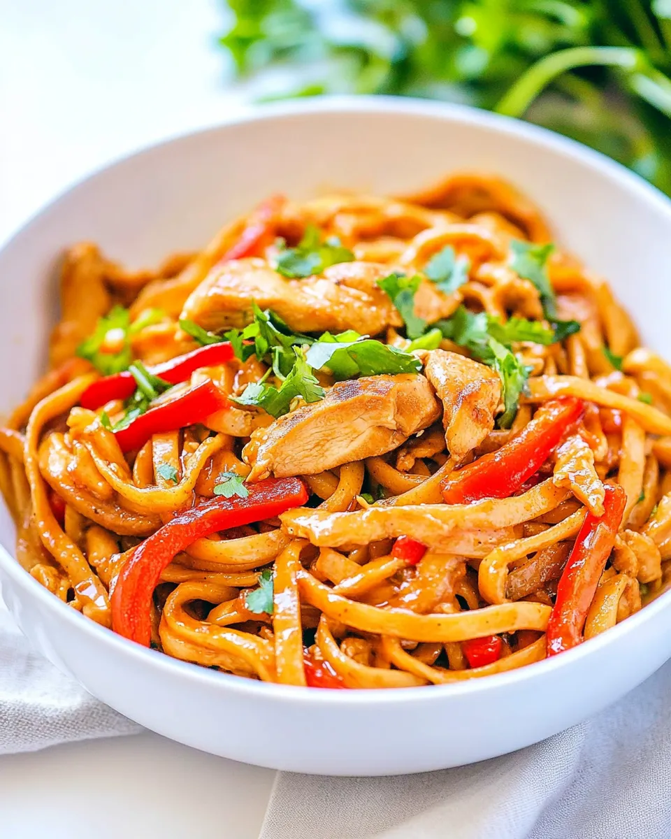 Homemade Chicken Stir Fry with Noodles recipe photo