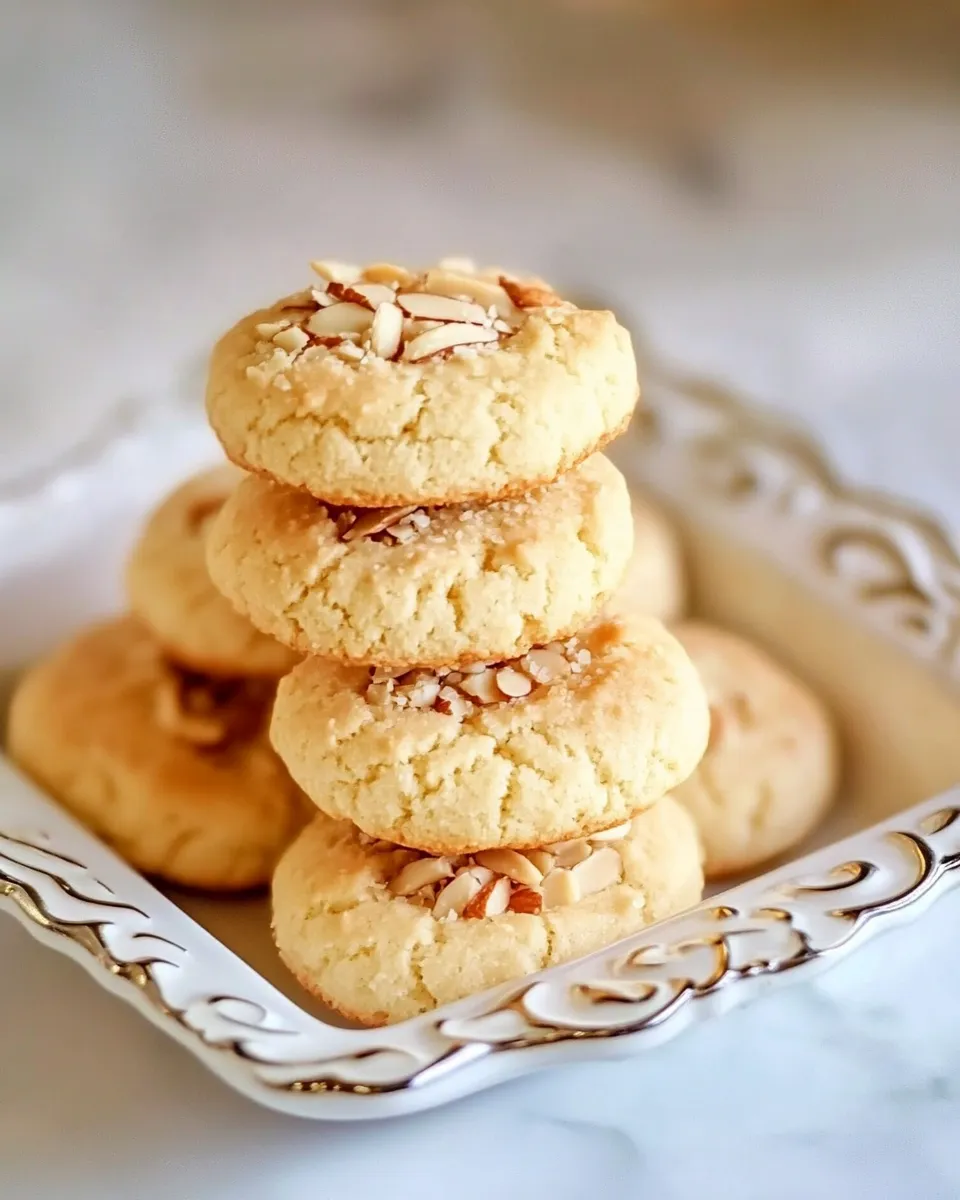 Easy Chinese Almond Cookies food shot