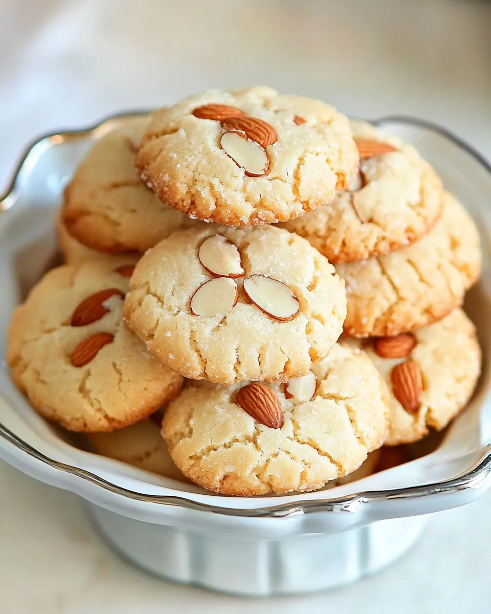 Delicious Chinese Almond Cookies image