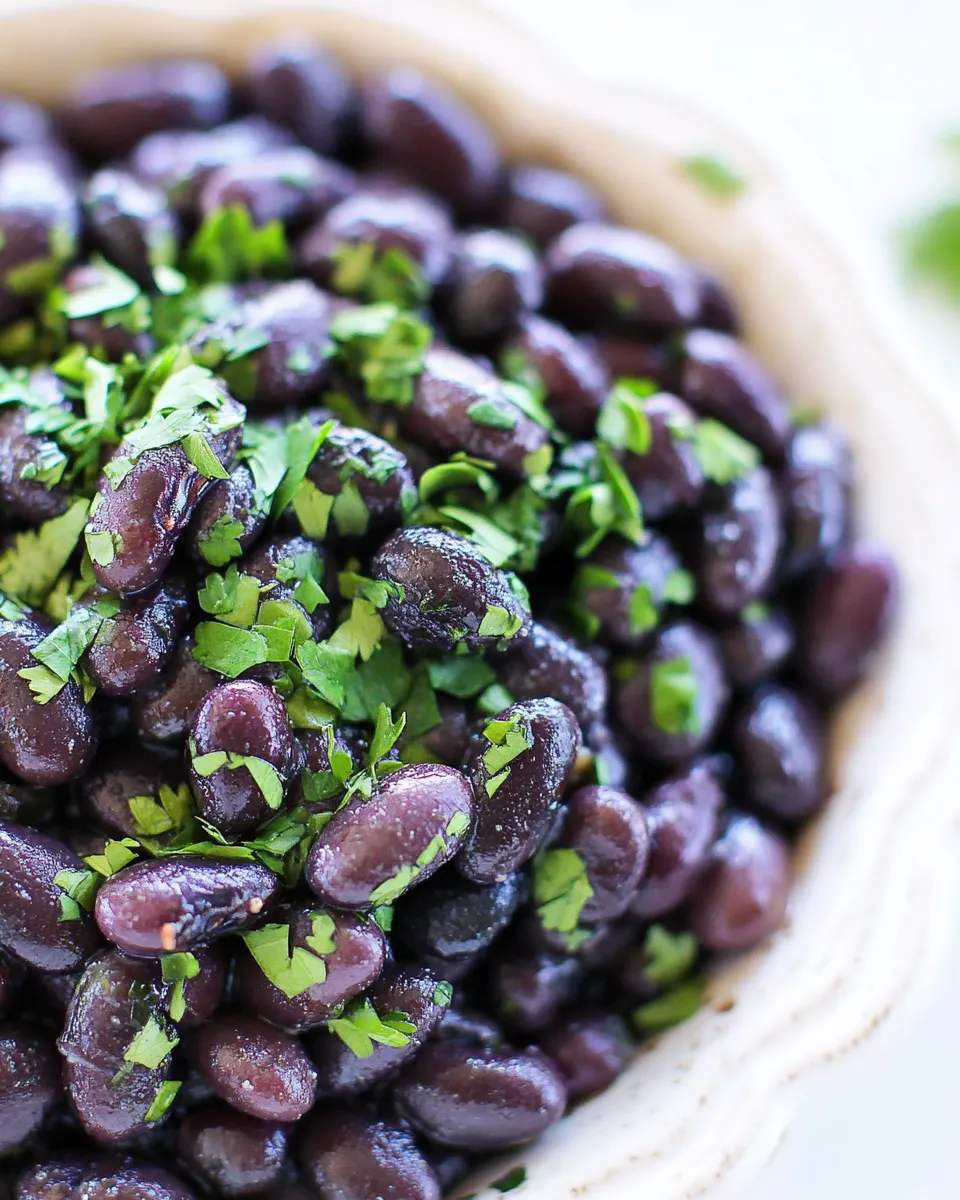 Delicious Chipotle Black Beans Recipe (Copycat) with plate image