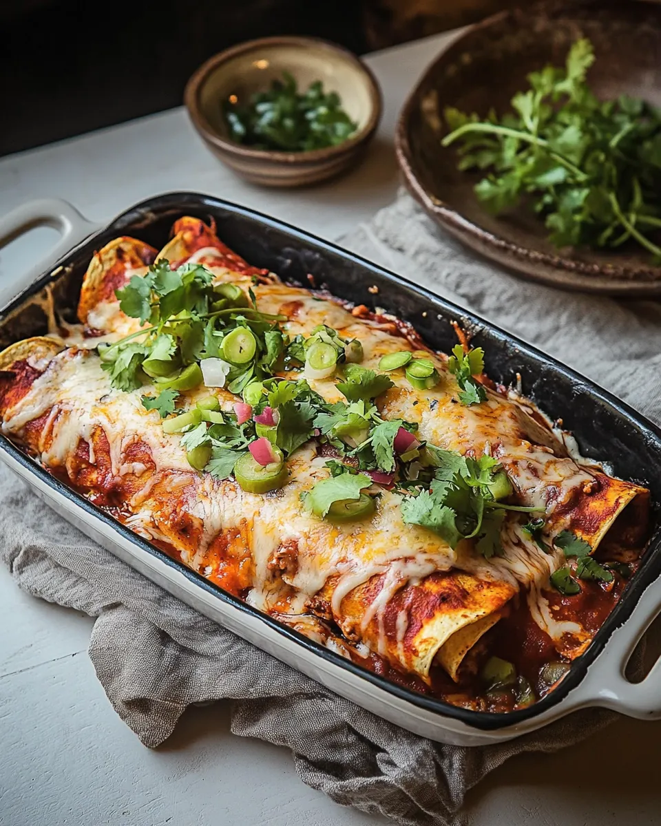 Classic Chipotle chicken enchiladas dish photo