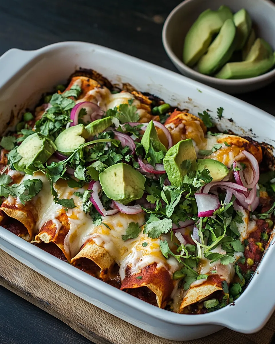 Easy Chipotle chicken enchiladas food shot