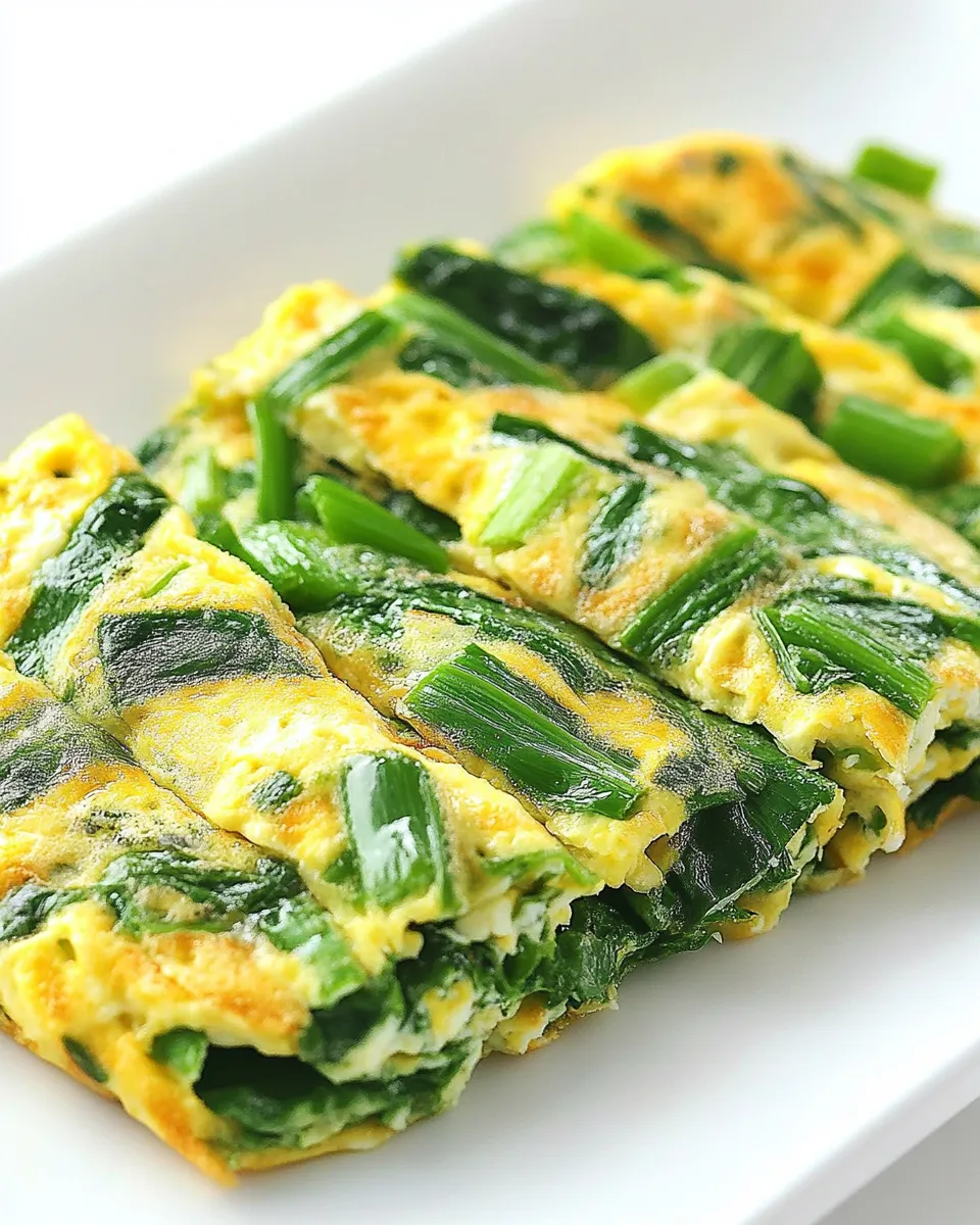 Homemade Chive Omelet photo