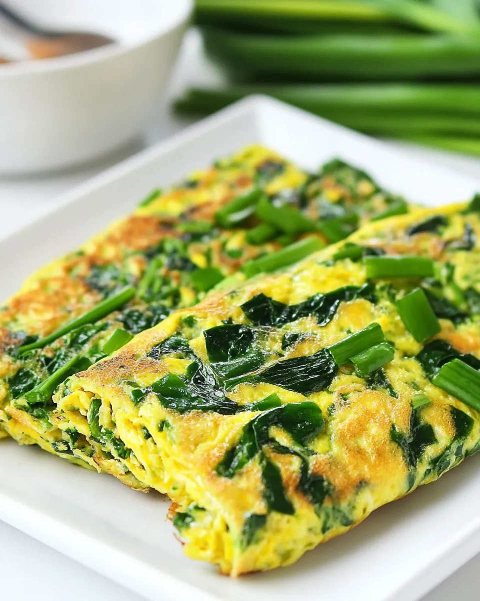 Easy Chive Omelet recipe photo