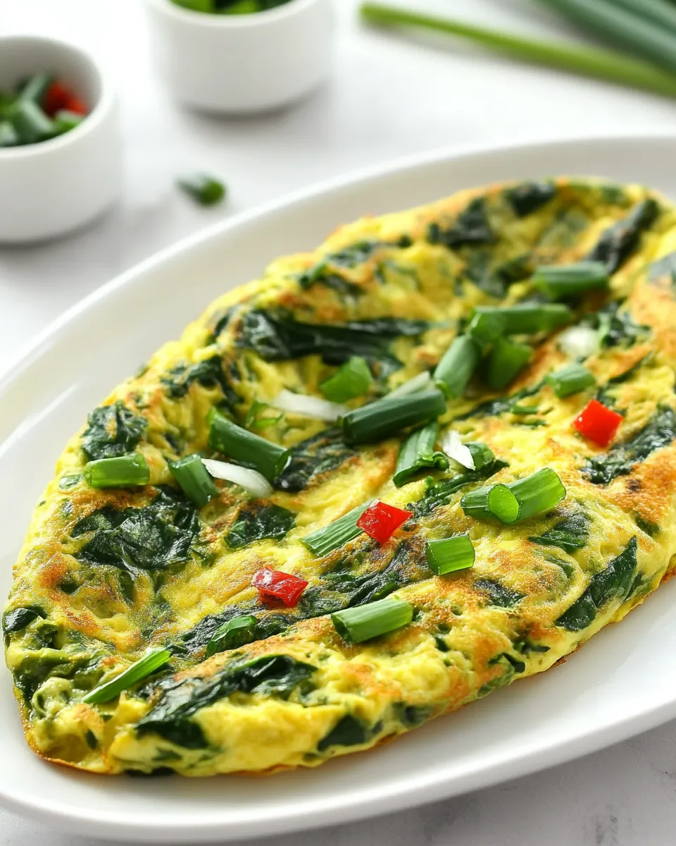 Delicious Chive Omelet dish photo
