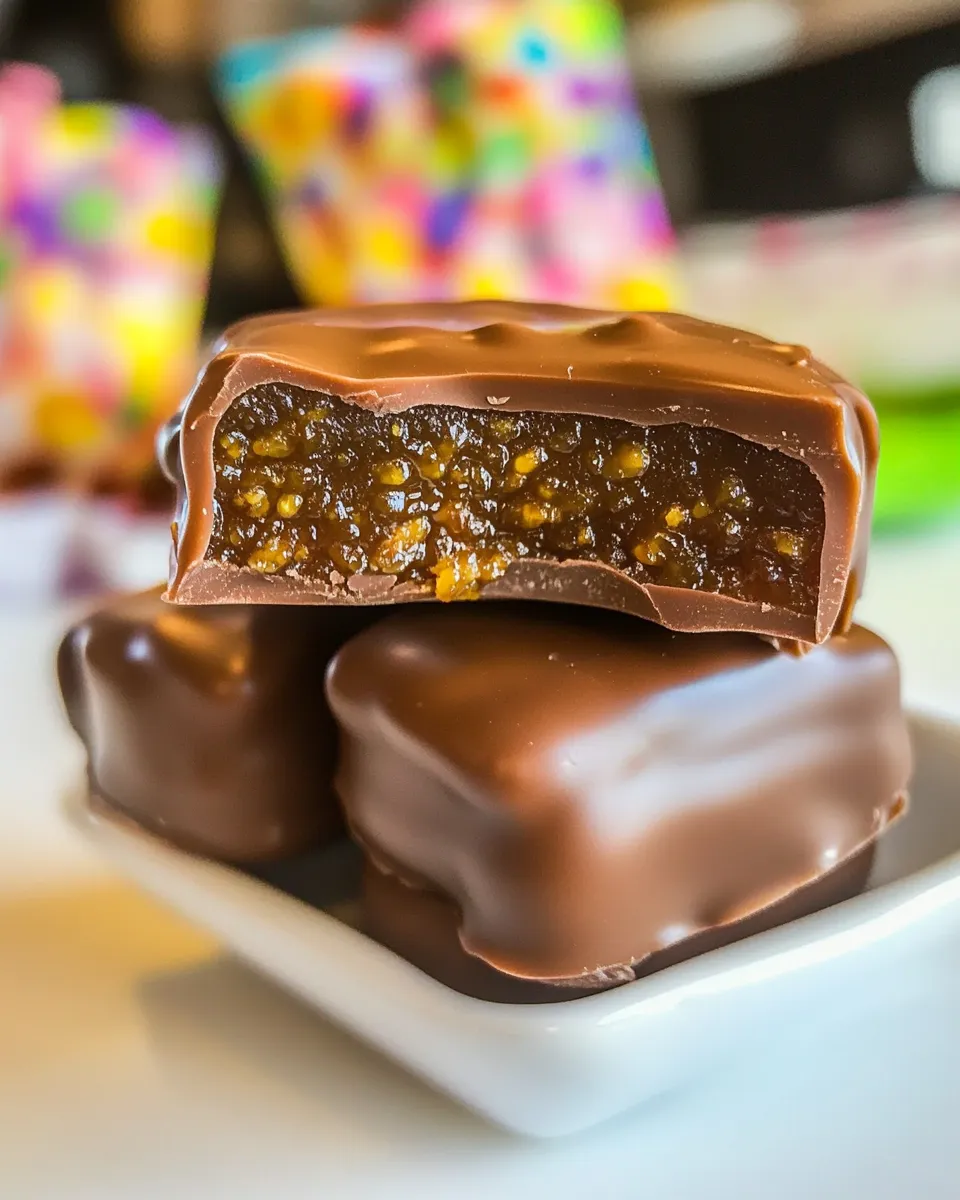 Easy Chocolate-Covered 7-Minute Microwave Caramels food shot
