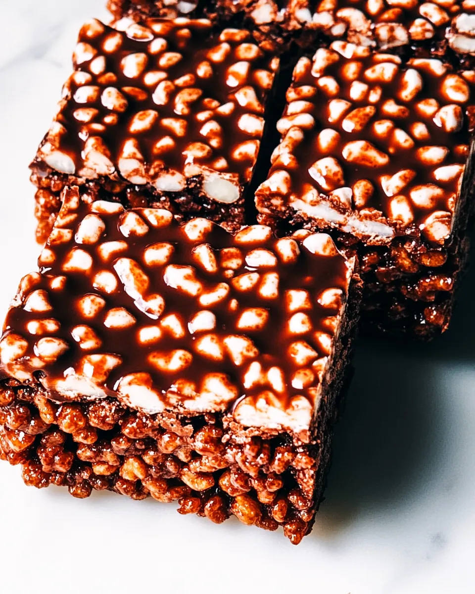 Homemade ChocolateRice Krispie Treats photo