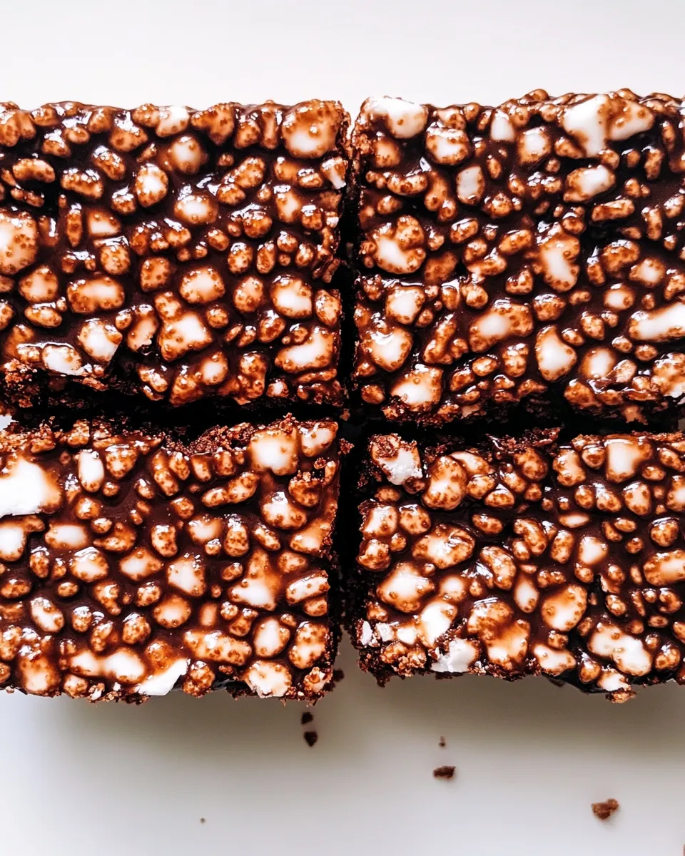 Easy ChocolateRice Krispie Treats recipe photo