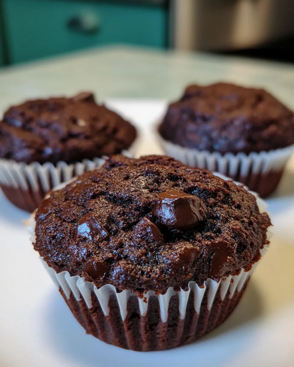 Classic Chocolate Banana Bread Muffins. dish photo