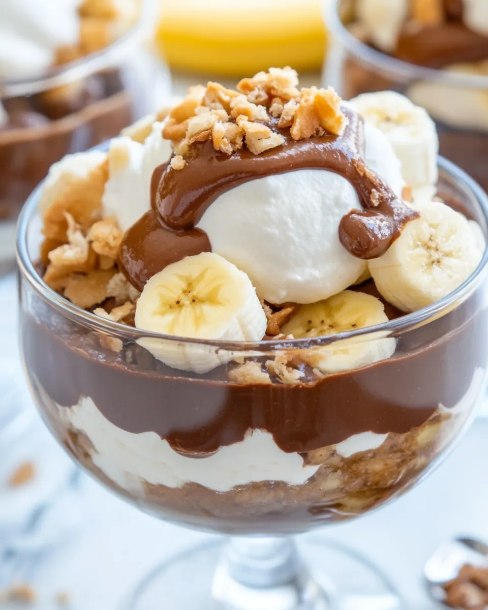 Easy Chocolate Banana Pudding recipe photo