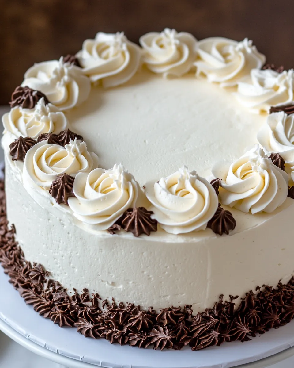 Classic Chocolate Cake with Swiss Meringue Buttercream recipe image