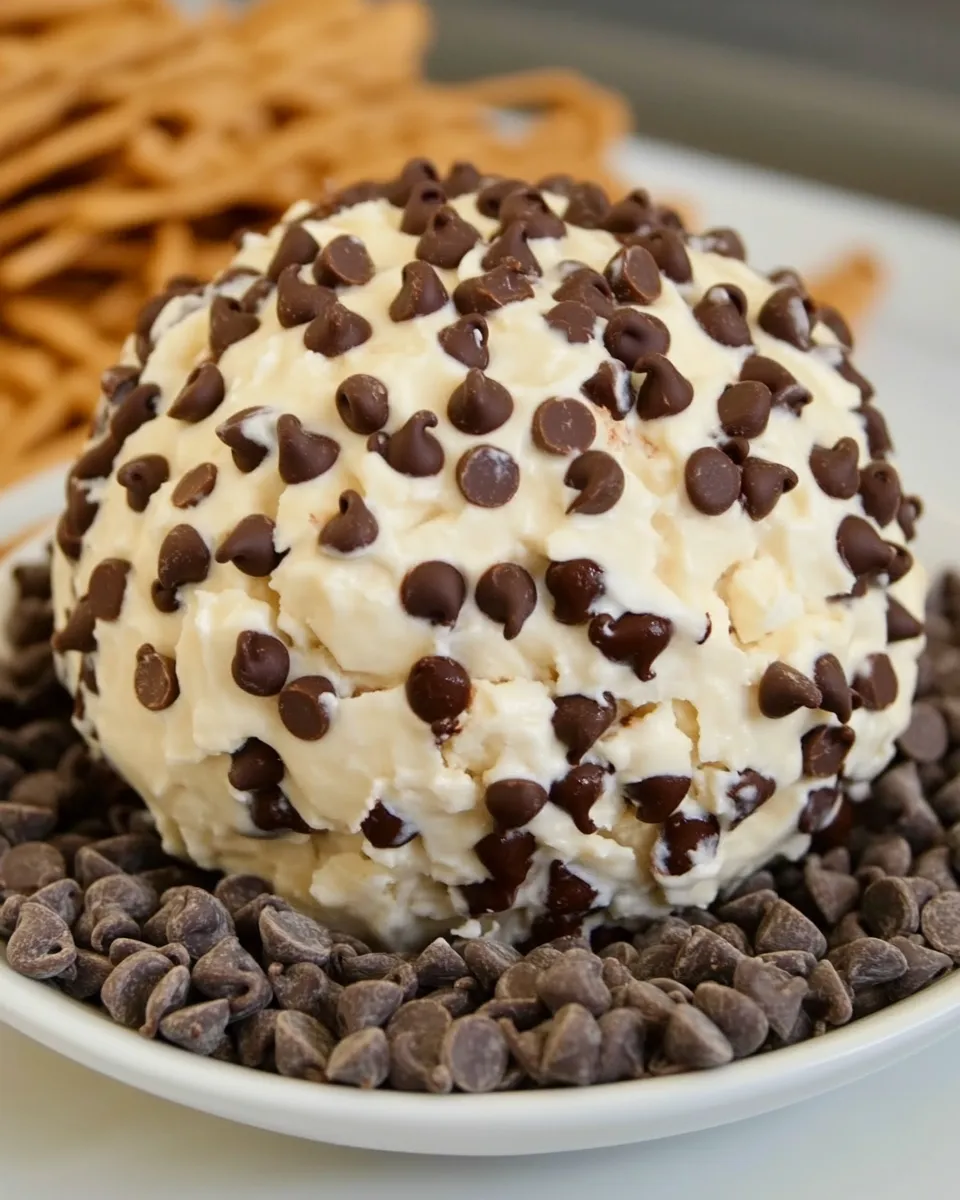 Easy Chocolate Chip Cheese Ball recipe photo