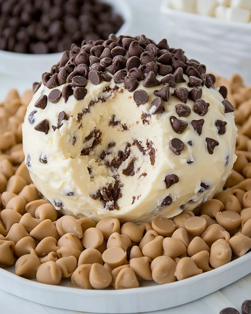 Delicious Chocolate Chip Cheese Ball dish photo