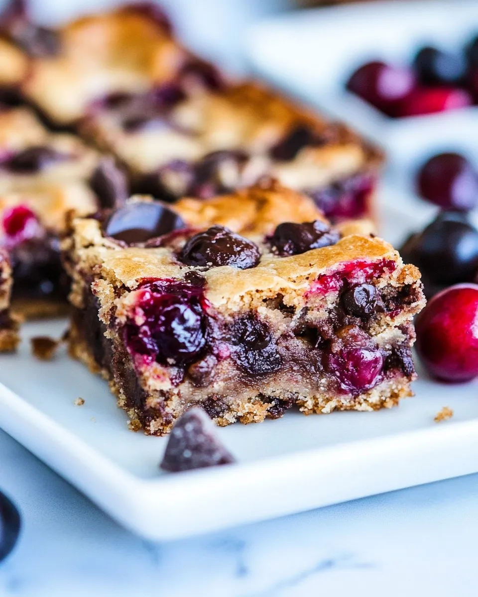 Classic Chocolate Chip Cherry Bars image
