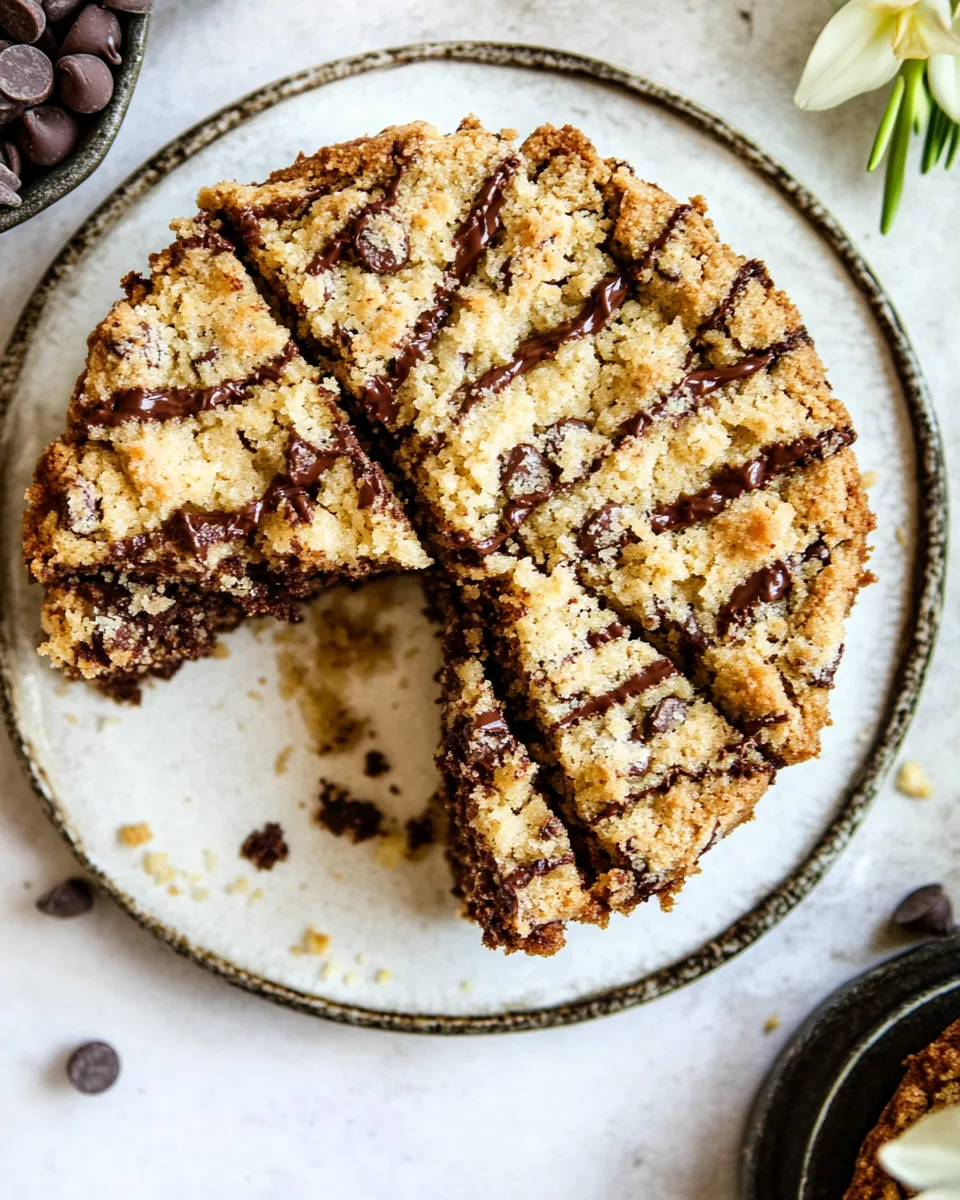Savory Chocolate Chip Cookie Coffee Cake. photo