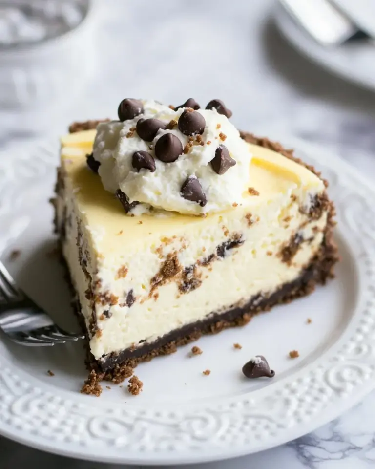Homemade Chocolate Chip Cookie Dough Cheesecake photo