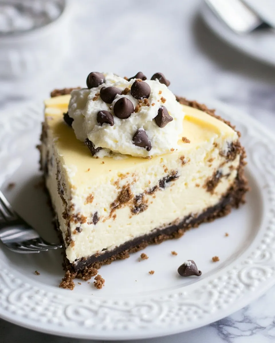 Homemade Chocolate Chip Cookie Dough Cheesecake photo