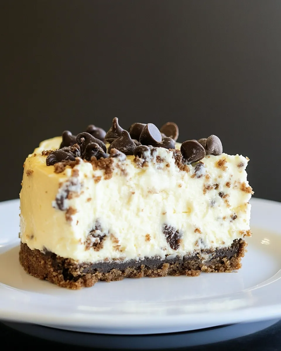 Delicious Chocolate Chip Cookie Dough Cheesecake shot