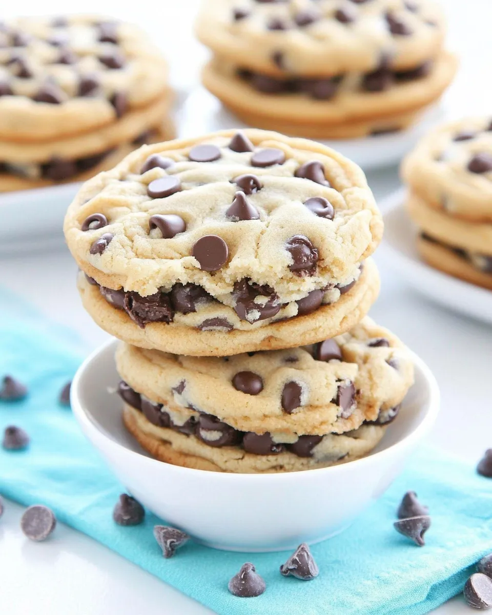 Easy Chocolate Chip Cookie Dough Sandwich Cookies recipe photo