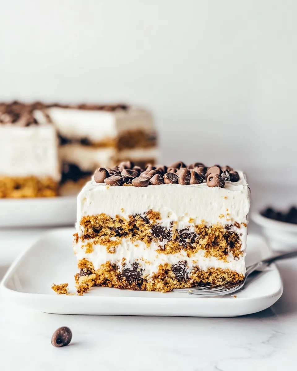 Homemade Chocolate Chip Cookie Icebox Cake photo