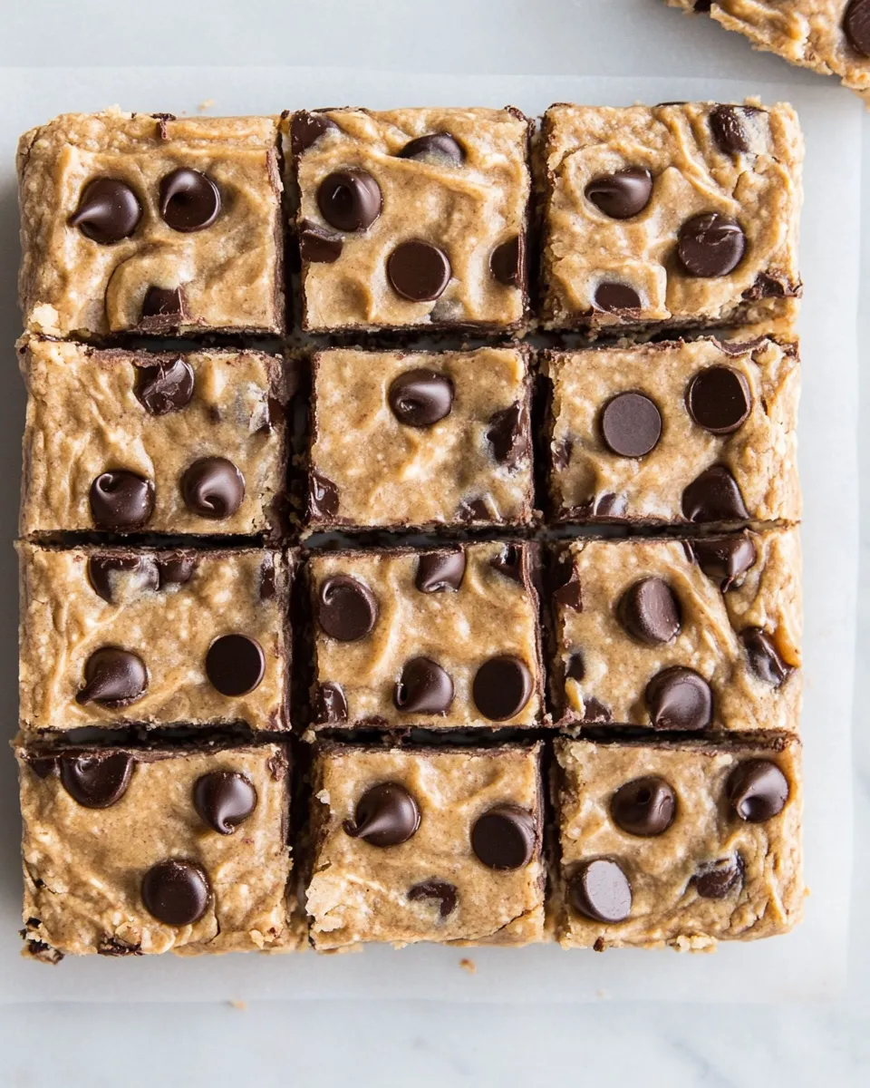 Easy Chocolate Chip Tahini Bars recipe photo