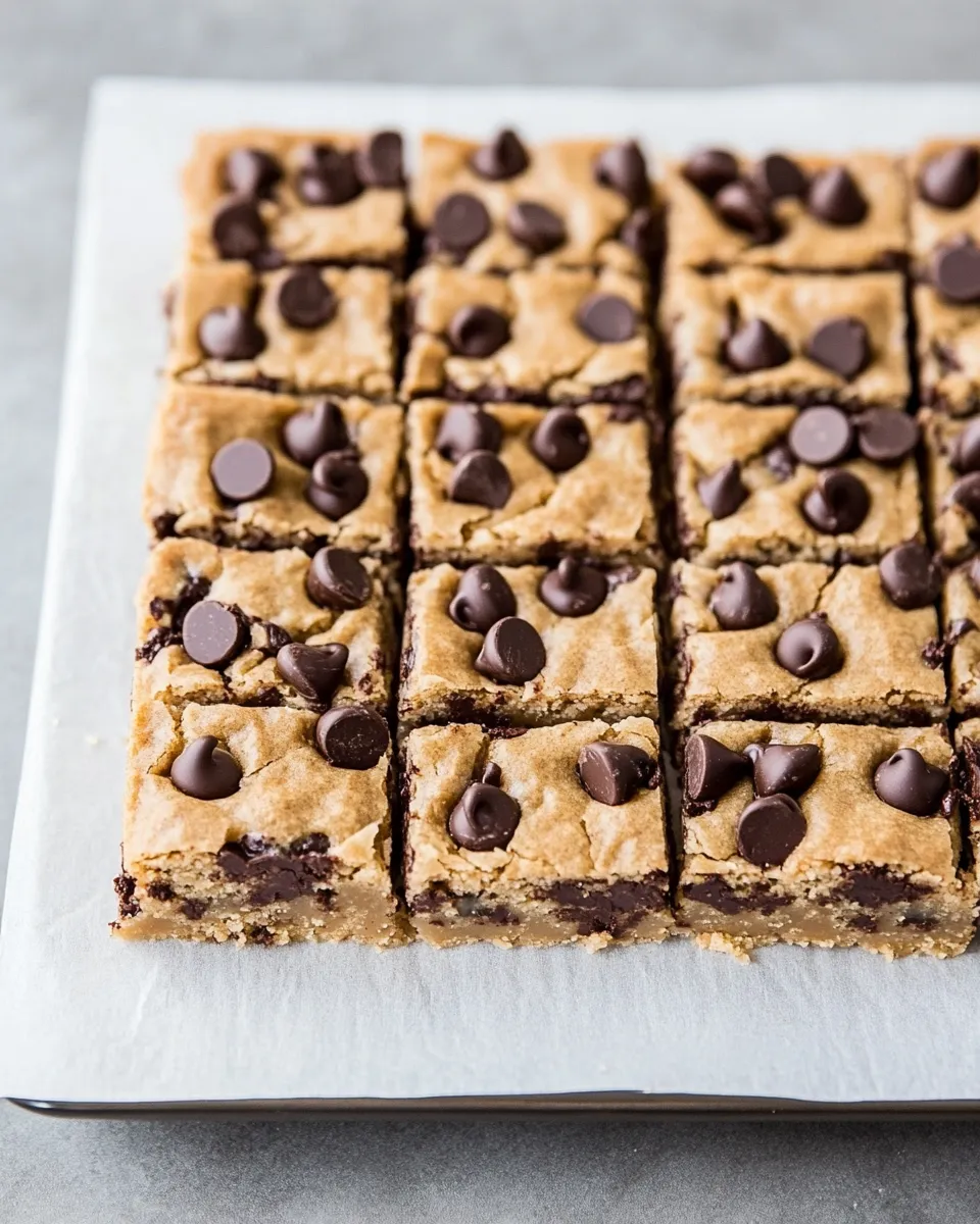 Delicious Chocolate Chip Tahini Bars dish photo