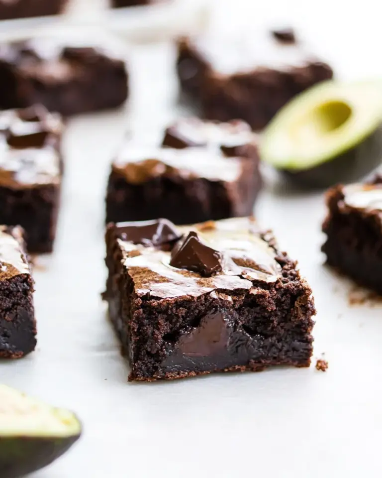 Homemade Chocolate Chunk Avocado Brownies photo