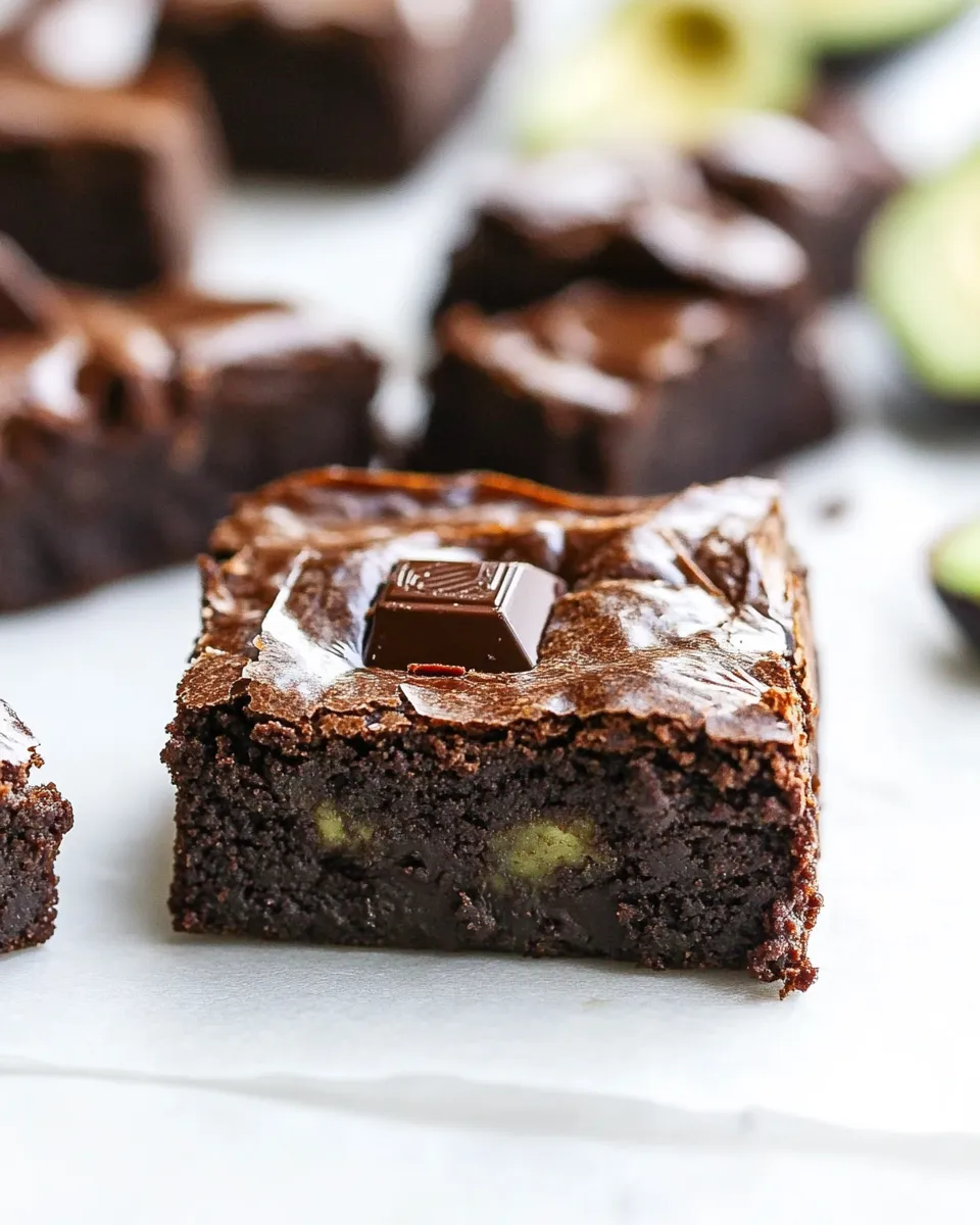 Easy Chocolate Chunk Avocado Brownies recipe image