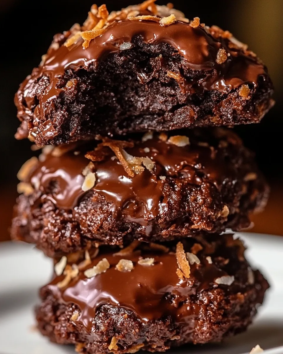 Classic Chocolate Coconut Cookies image