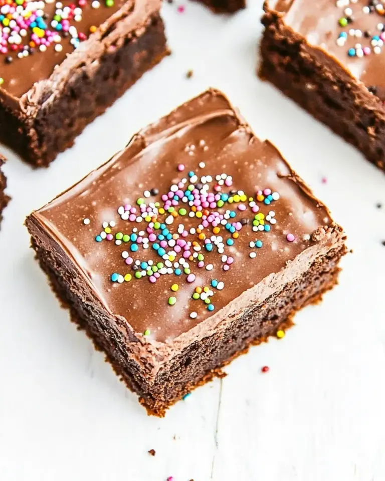 Homemade Chocolate Frosted Brownies photo