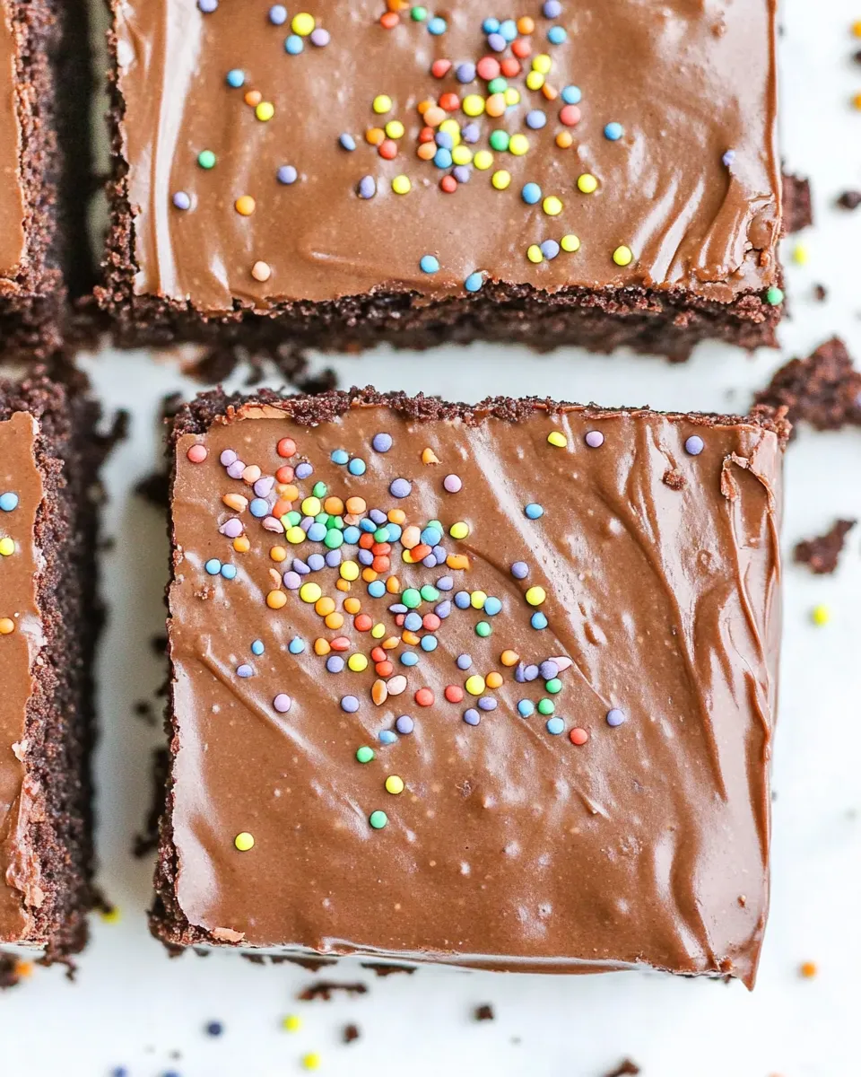 Delicious Chocolate Frosted Brownies recipe photo