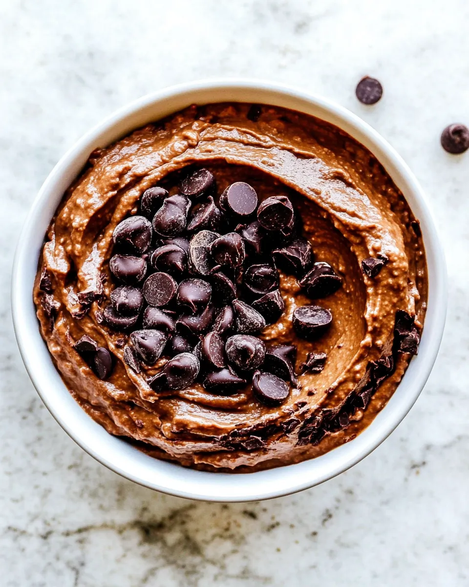 Delicious Chocolate Hummus (5 Minutes!) dish photo