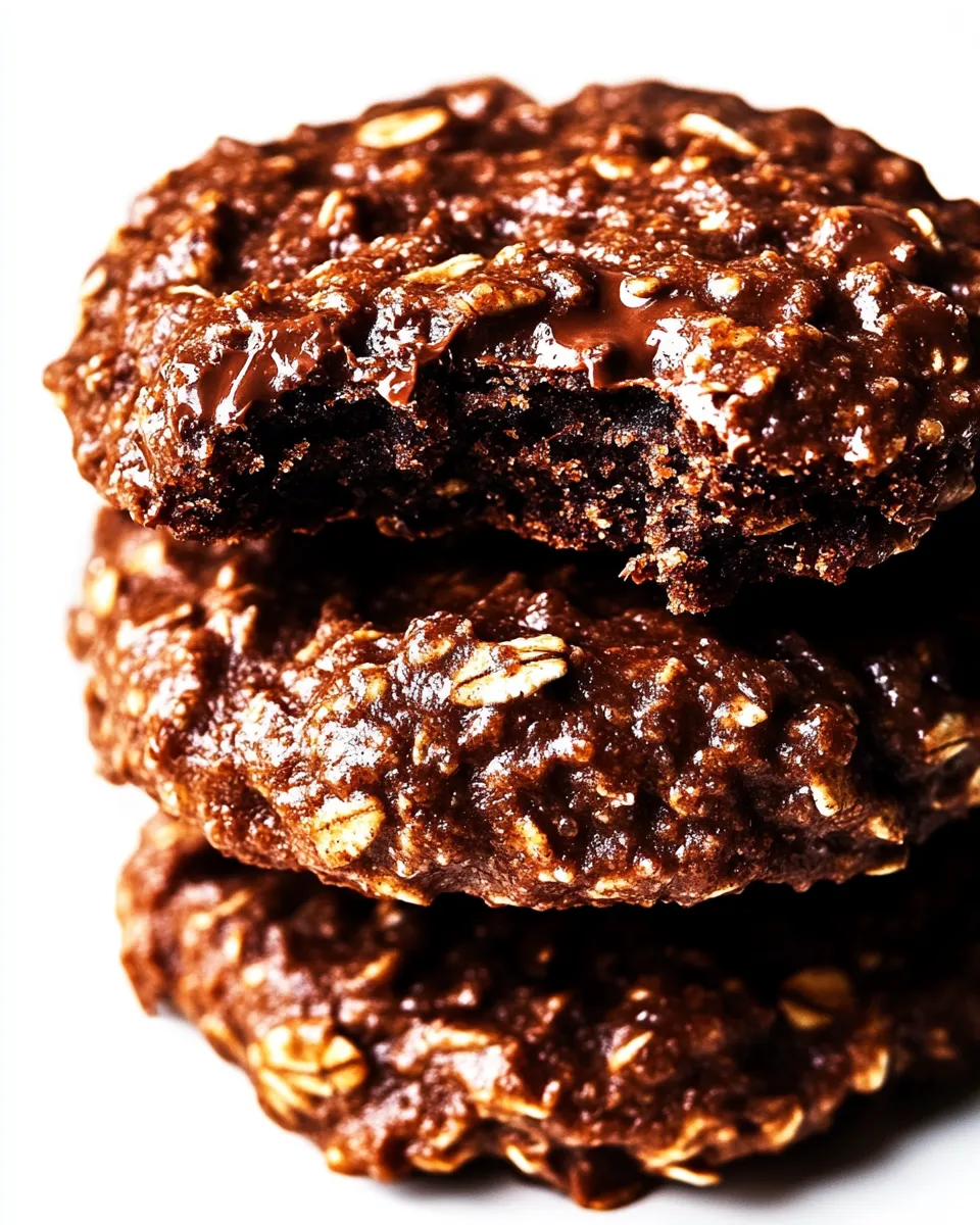 Classic Chocolate Oatmeal No Bake Cookies image