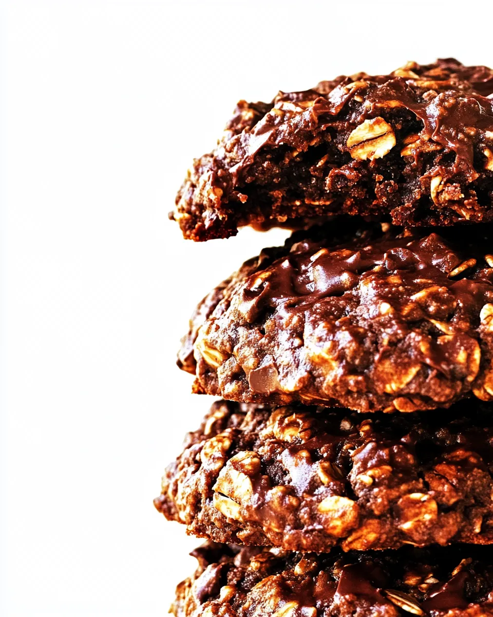 Delicious Chocolate Oatmeal No Bake Cookies dish photo