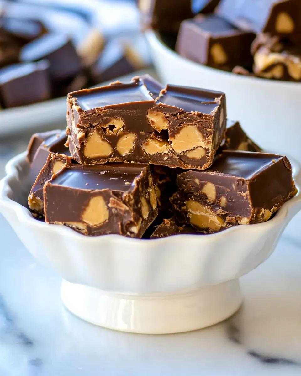 Easy Chocolate Peanut Butter Cup Fudge recipe photo