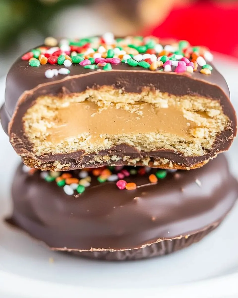 Homemade Chocolate Peanut Butter Stacks photo