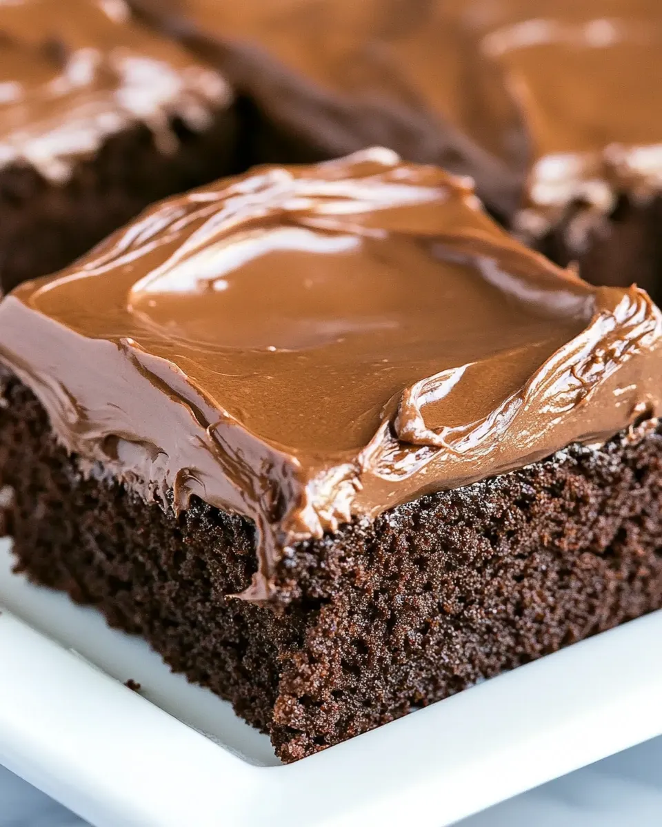 Classic Chocolate Sheet Cake with Milk Chocolate Ganache Frosting image