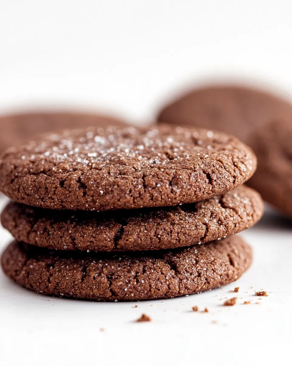 Delicious Chocolate Sugar Cookies Recipe food shot